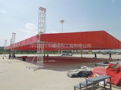 深圳舞臺(tái)篷布定制服務(wù) 小舞臺(tái)遮陽(yáng)防水篷布設(shè)計(jì)安裝一體化解決方案
